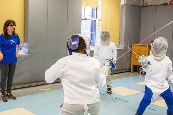 Amy Turchiaro won a grant to fund a fencing club at PS 340 in the Bronx