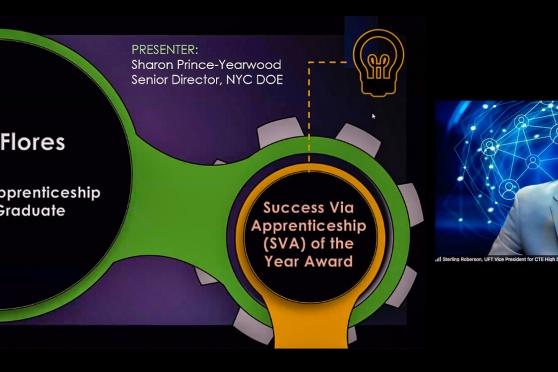 Zoom Screen from the CTE Awards