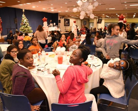 The holiday spirit was in full swing at UFT headquarters at the annual holiday p