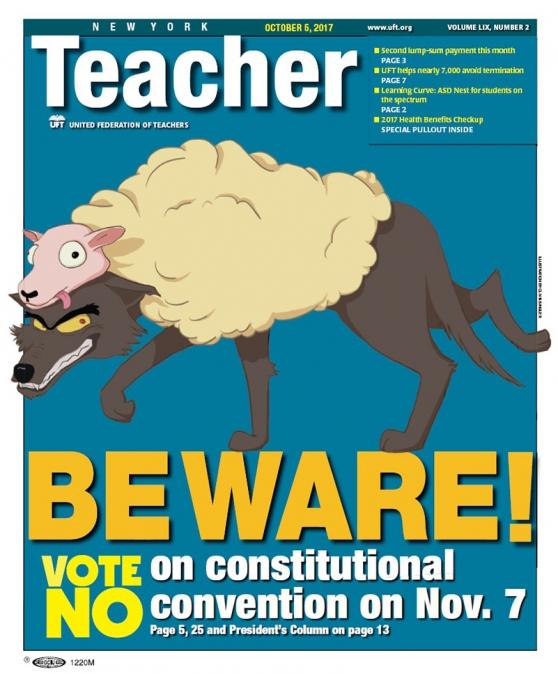 NYT Cover: Beware. Vote no on Constitutional Convention