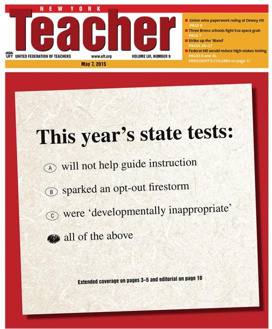 NYT Cover - May 07, 2015 - This year's state tests