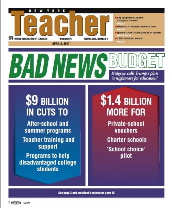 NYT Cover - Apr 6, 2017 - Bad News Budget