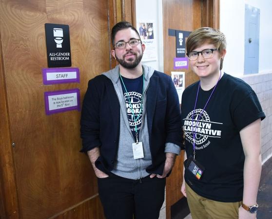 Devon Shanley (left) and Milo Chesnut were instrumental in implementing an all-g