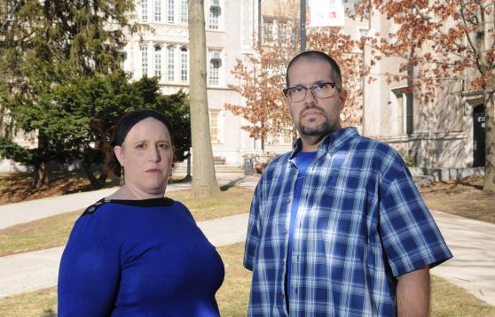 Amy Wolf, the UFT chapter leader at Flushing HS, and David Ginsberg, a UFT delegate, were instrumental in bringing their colleagues together to end a principal's initiative that isolated students, many of them English language learners, in windowless classrooms. 