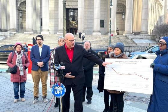 budget cuts press conference