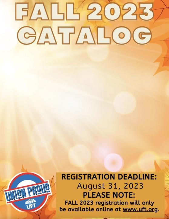 UFT course catalog - fall 2023