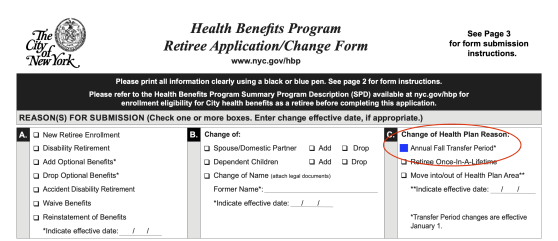 OLR form - section C