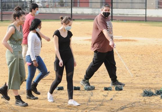 Sal Puglisi instructs students at Light Memorial