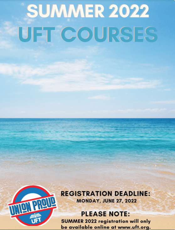 UFT courses registration catalog summer 2022