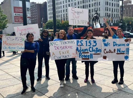 5 contract rallies, 1 message to city