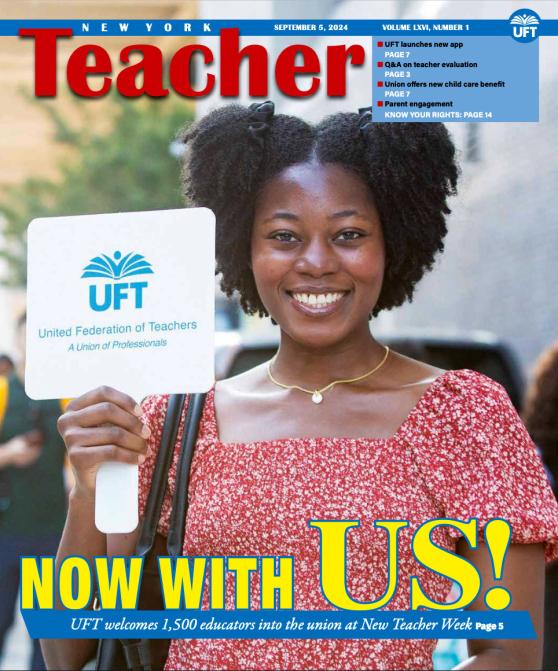 NY Teacher Volume LXVI Number 1 - Sept. 5 2024