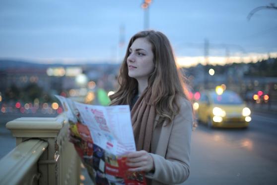 travel woman map city generic