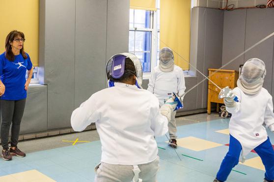 Amy Turchiaro won a grant to fund a fencing club at PS 340 in the Bronx