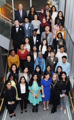Queens winners with Borough Representative Amy Arundell (front, second from righ