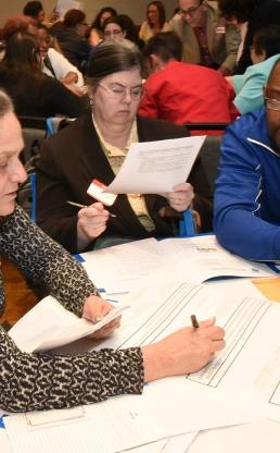 Collaborating in the workshop Access for Students with Disabilities in the 21st 