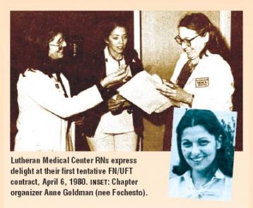 Federation of Nurses Anne Goldman inset 1980