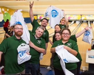 UFT members from Robert F. Kennedy Community HS in Kew Gardens show off their aw