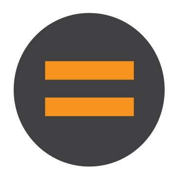 social justice icon - equal sign