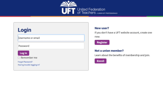 Create a UFT Website Account