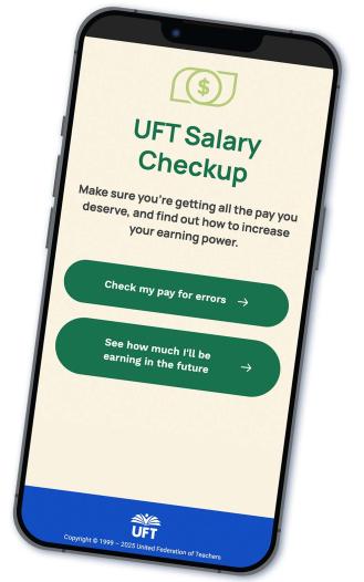 UFT Phone Salary Checkup Tool