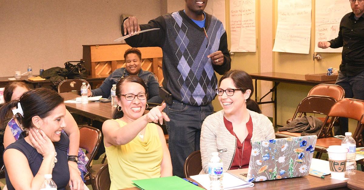 School Leadership Team meeting at UFT Brooklyn borough office