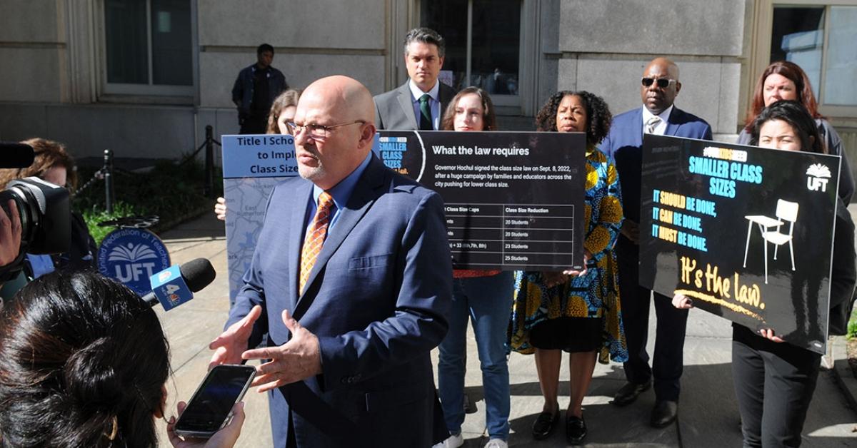 UFT solidifies class size funding