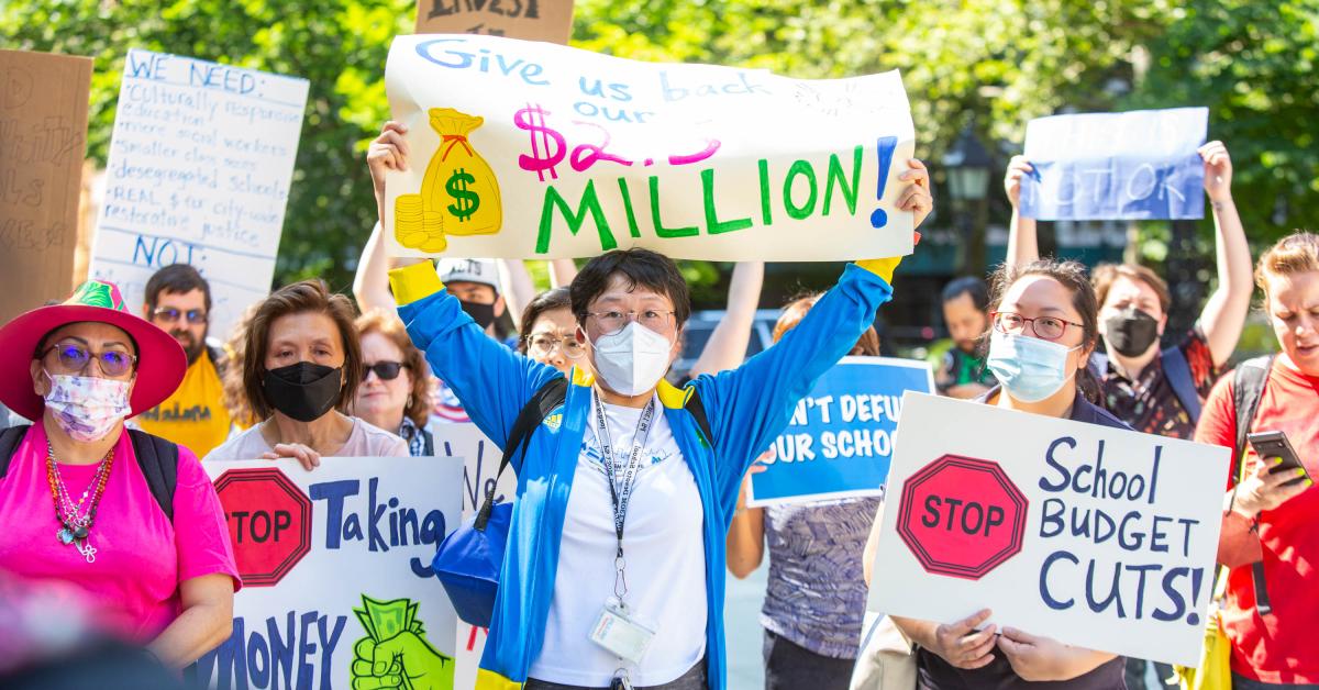 School funding cuts spark uproar