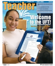 New York Teacher Cover, Sept 6, 2018 - Welcome to the UFT
