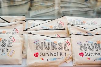 A photo of the one of the giveaways at the 2024 UFT School Nurses Appreciation Dinner on May 8, 2024. 